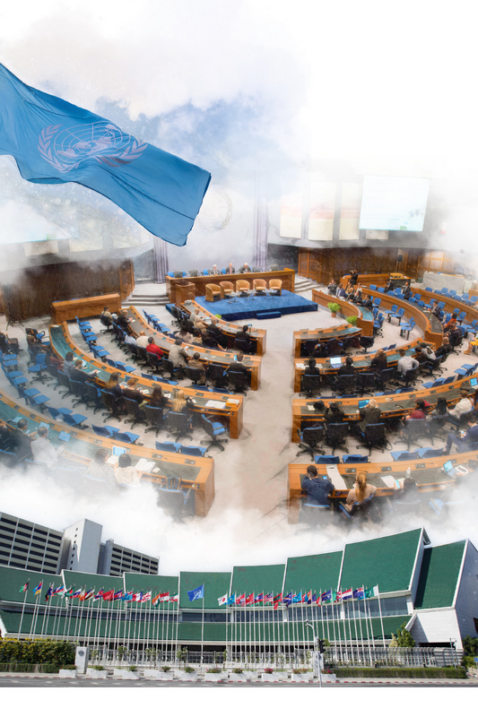 UN Flag, Conference room, UN Building